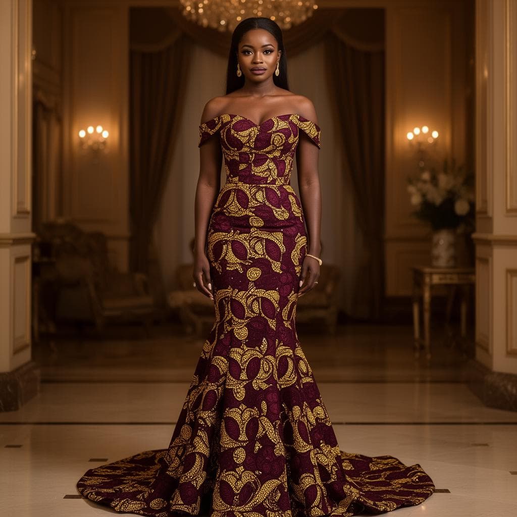Nachie Maridadi Client in custom dress