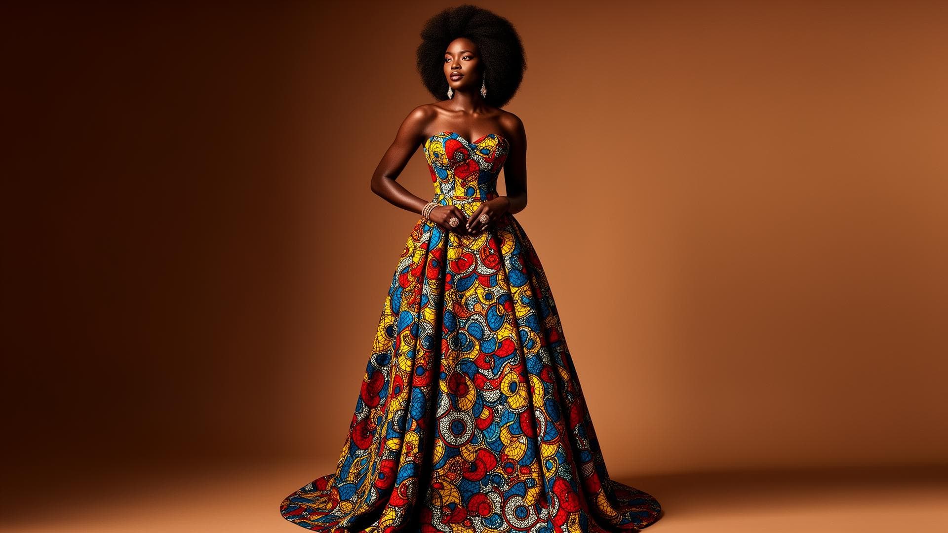 Nachie Maridadi Client glowing in custom design
